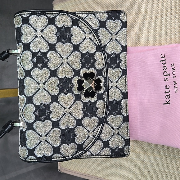 Kate Spade Black and Gold Satchel with Luxurious Accents EUC - Picture 16 of 16